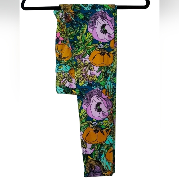 California poppy wildflowers OS lularoe leggings rare hard to find print NWT - Picture 1 of 5